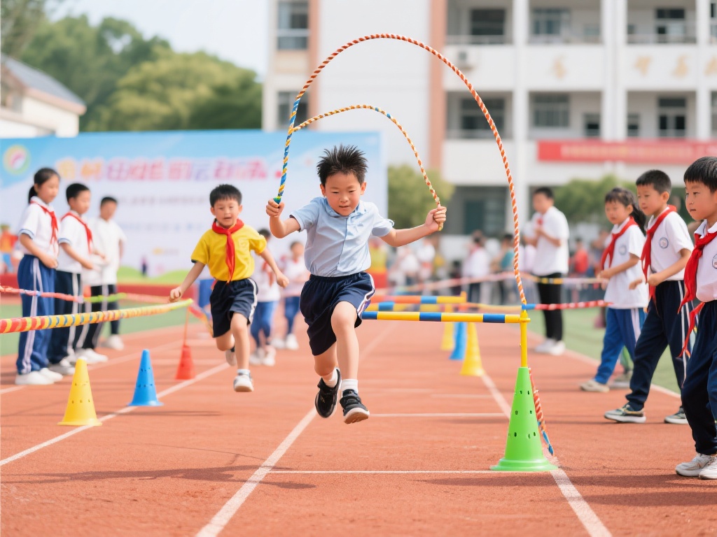 学校还特别注重活动形式的多样性，从传统的田径运动到